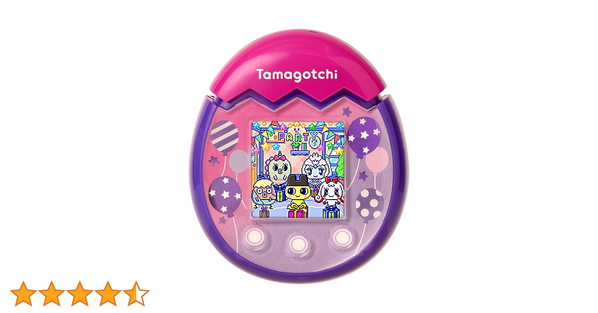たまごっちPix - パーティー (風船柄)パープル Tamagotchi Pix Party Toy with Balloons Design, Purple - New
